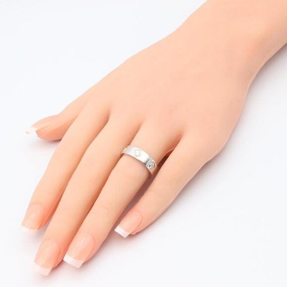 CARTIER Authentic 18k Silver Diamond Love Ring - Picture 7 of 8